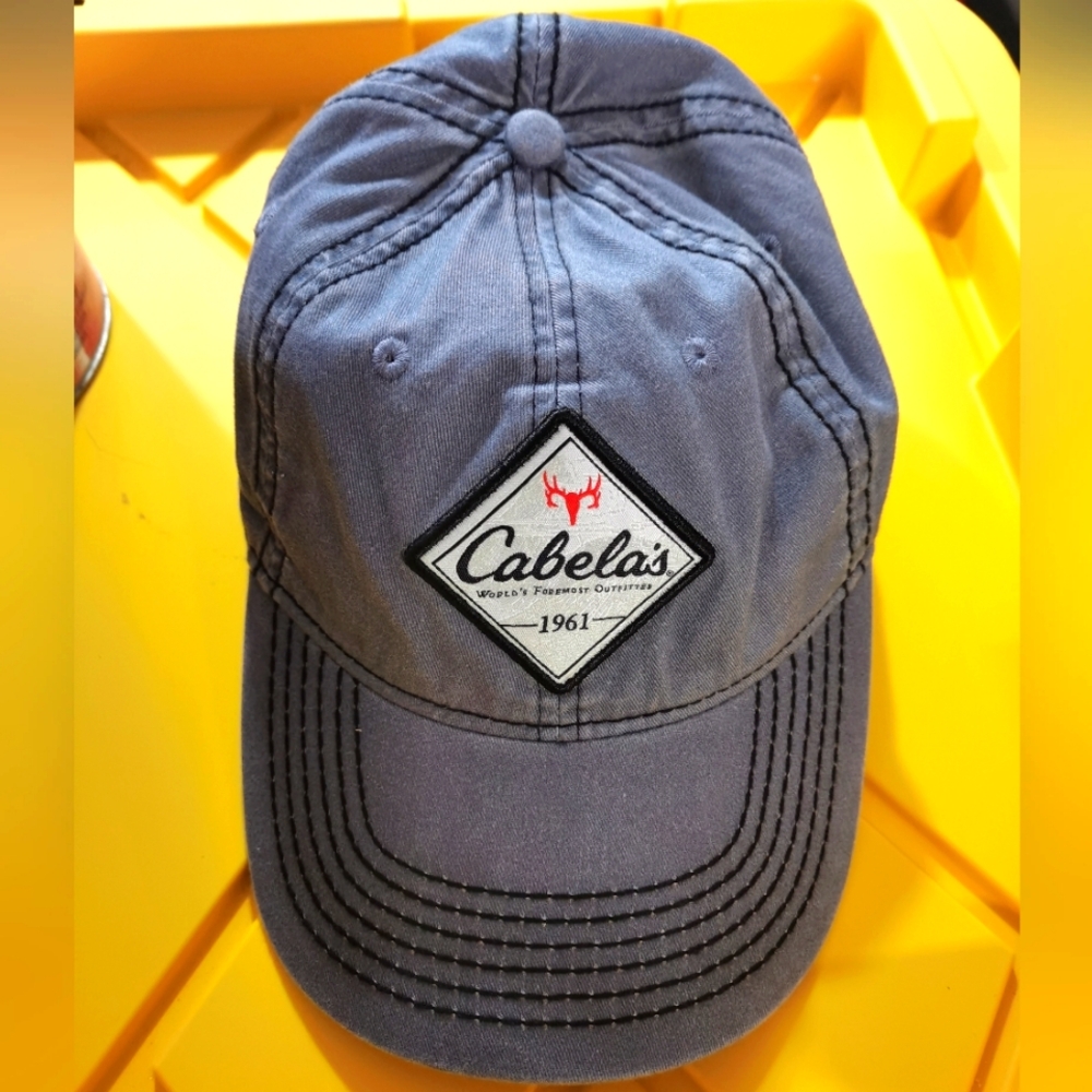 Cabela's Gray 100% Cotton Cap Hat OS RN74747